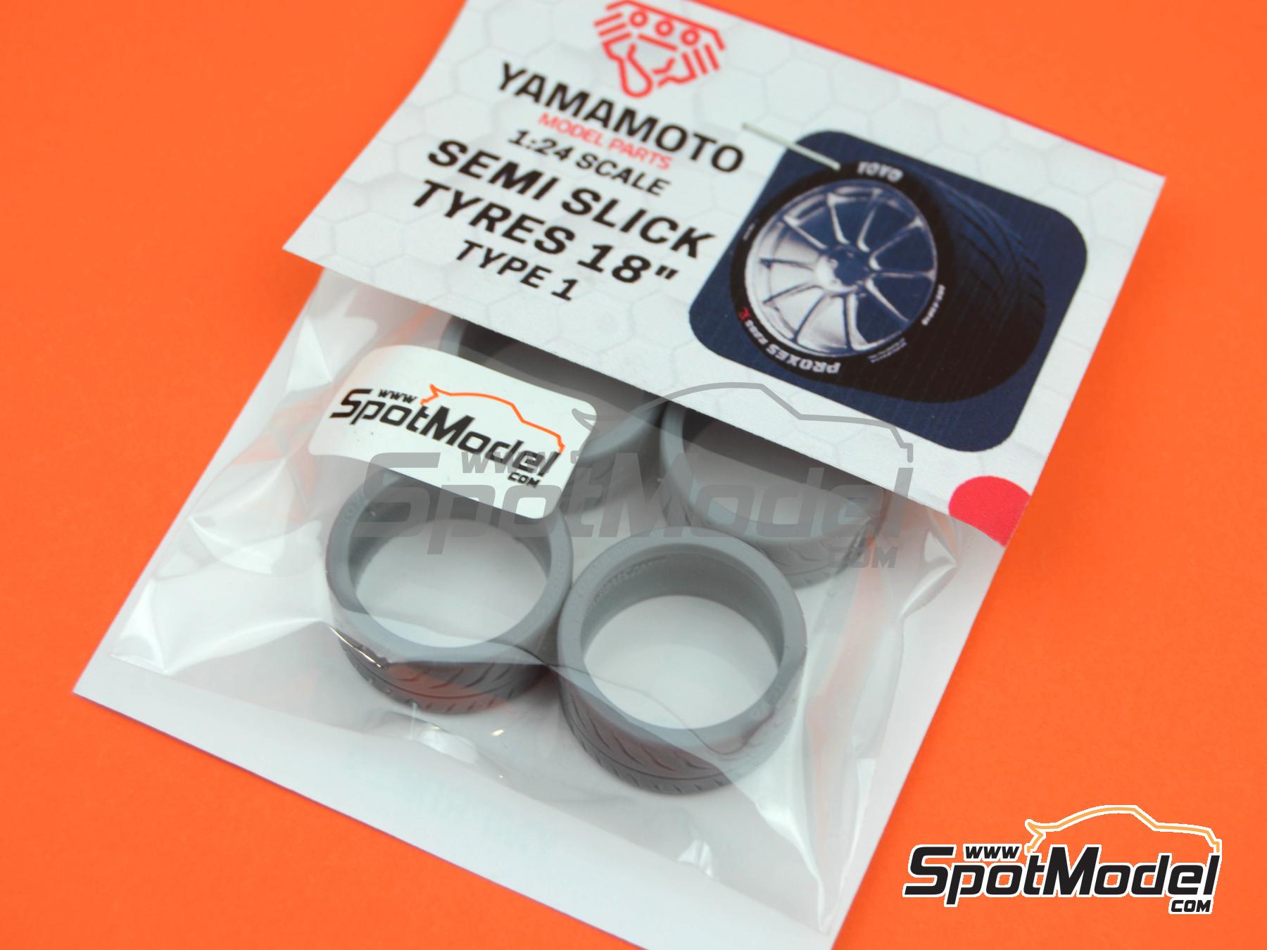 Yamamoto Model Parts YMPRIM19: Tyre set 1/24 scale - Toyo